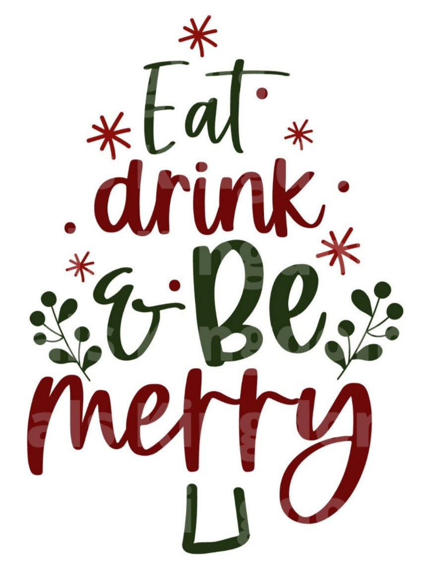 Eat Drink & Be Merry SVG Cut File