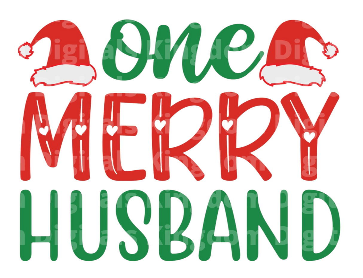 One Merry Husband SVG Cut File