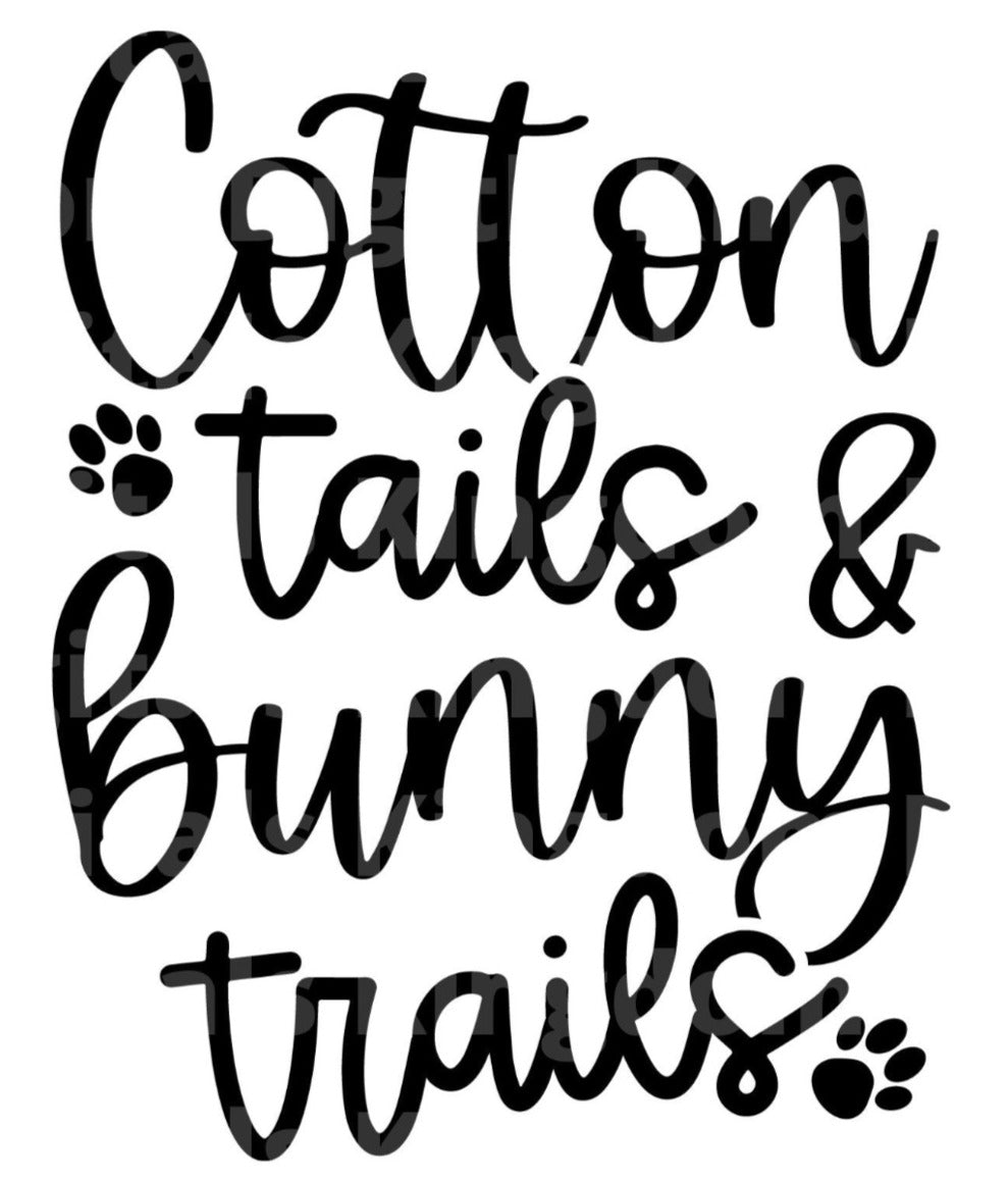 Cotton Tails & Bunny Trails SVG Cut File