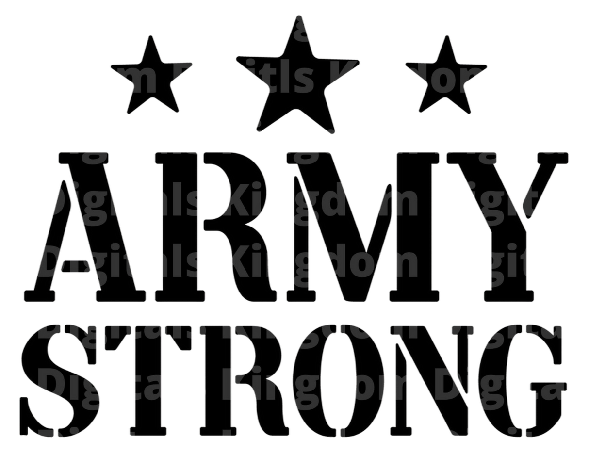 Army Strong SVG Cut File