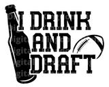 I drink and draft SVG Cut File