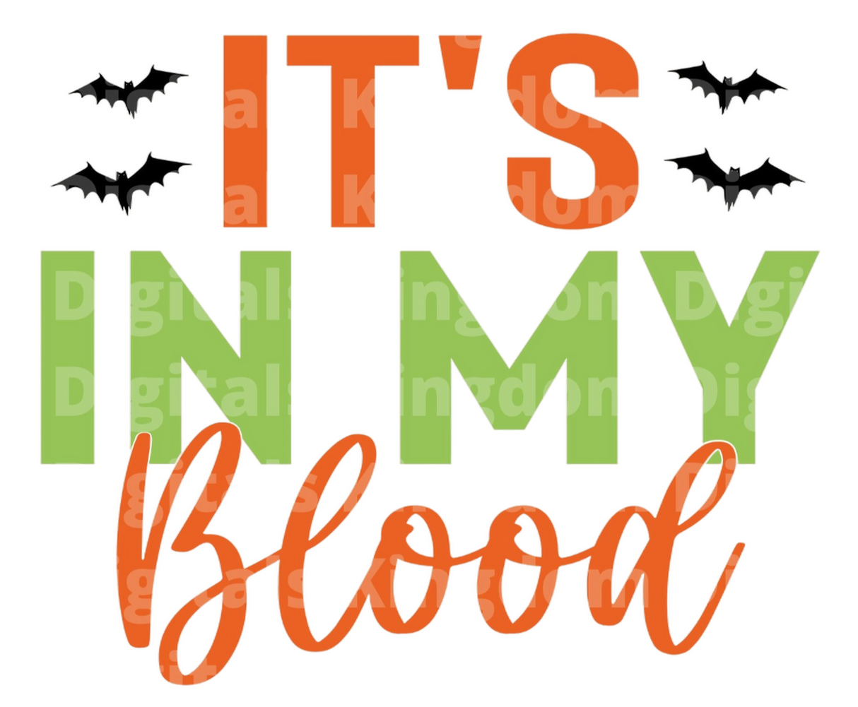 It's in my blood SVG Cut File