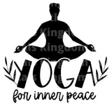 Yoga For Inner Peace SVG Cut File