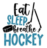 Eat Sleep Breathe Hockey SVG Cut File