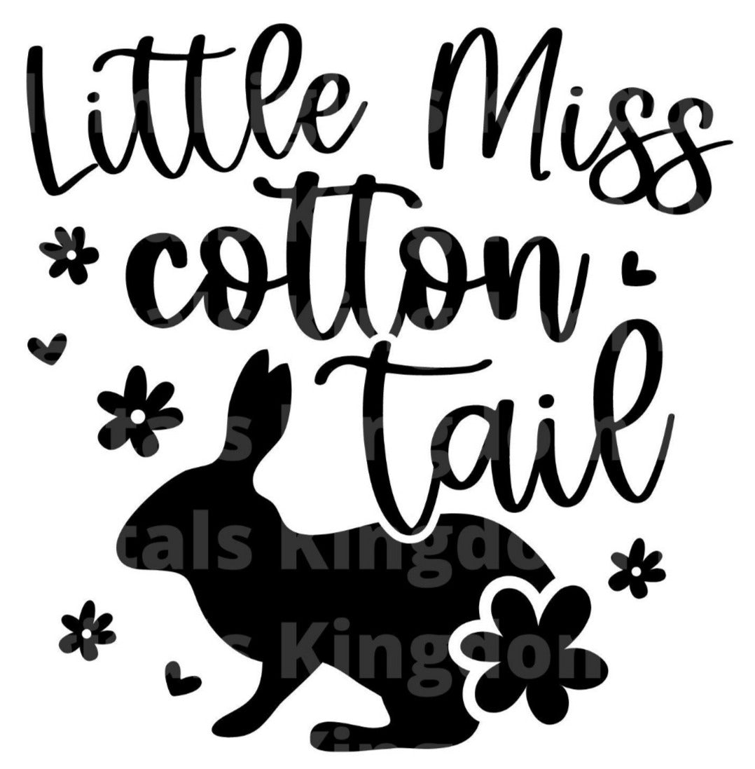 Little Miss cotton Tail SVG Cut File