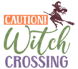 Caution! Witch Crossing SVG Cut File