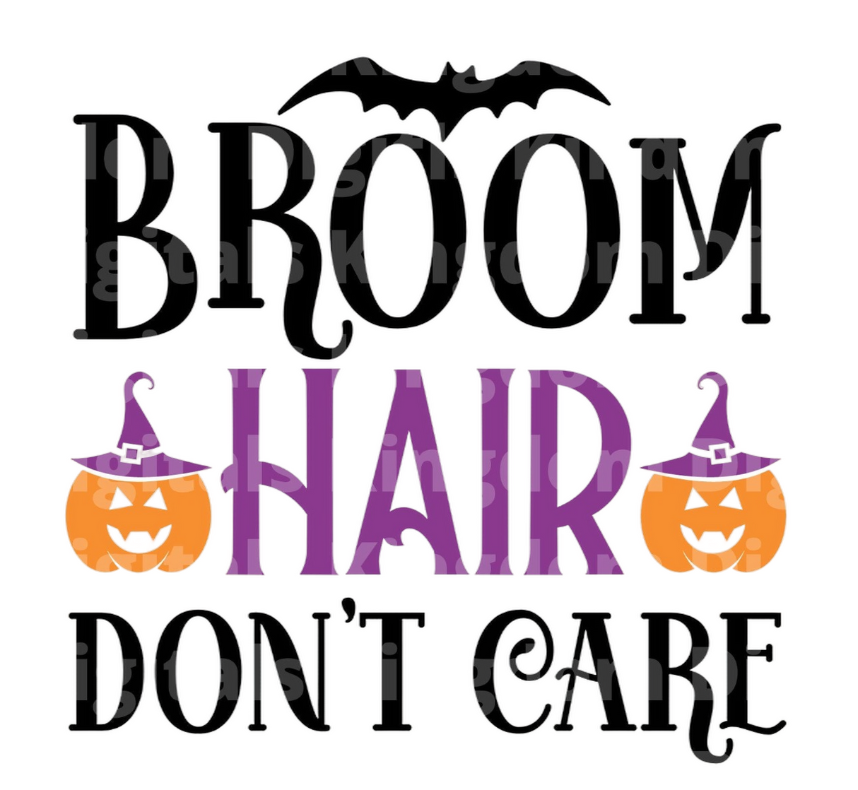 Broom hair, don't care SVG Cut File