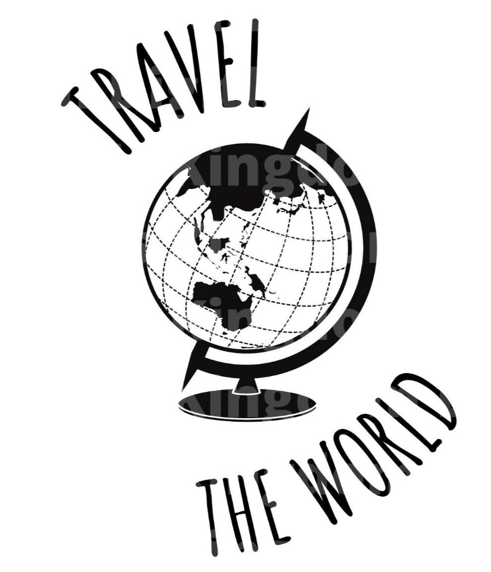 Travel The World SVG Cut File
