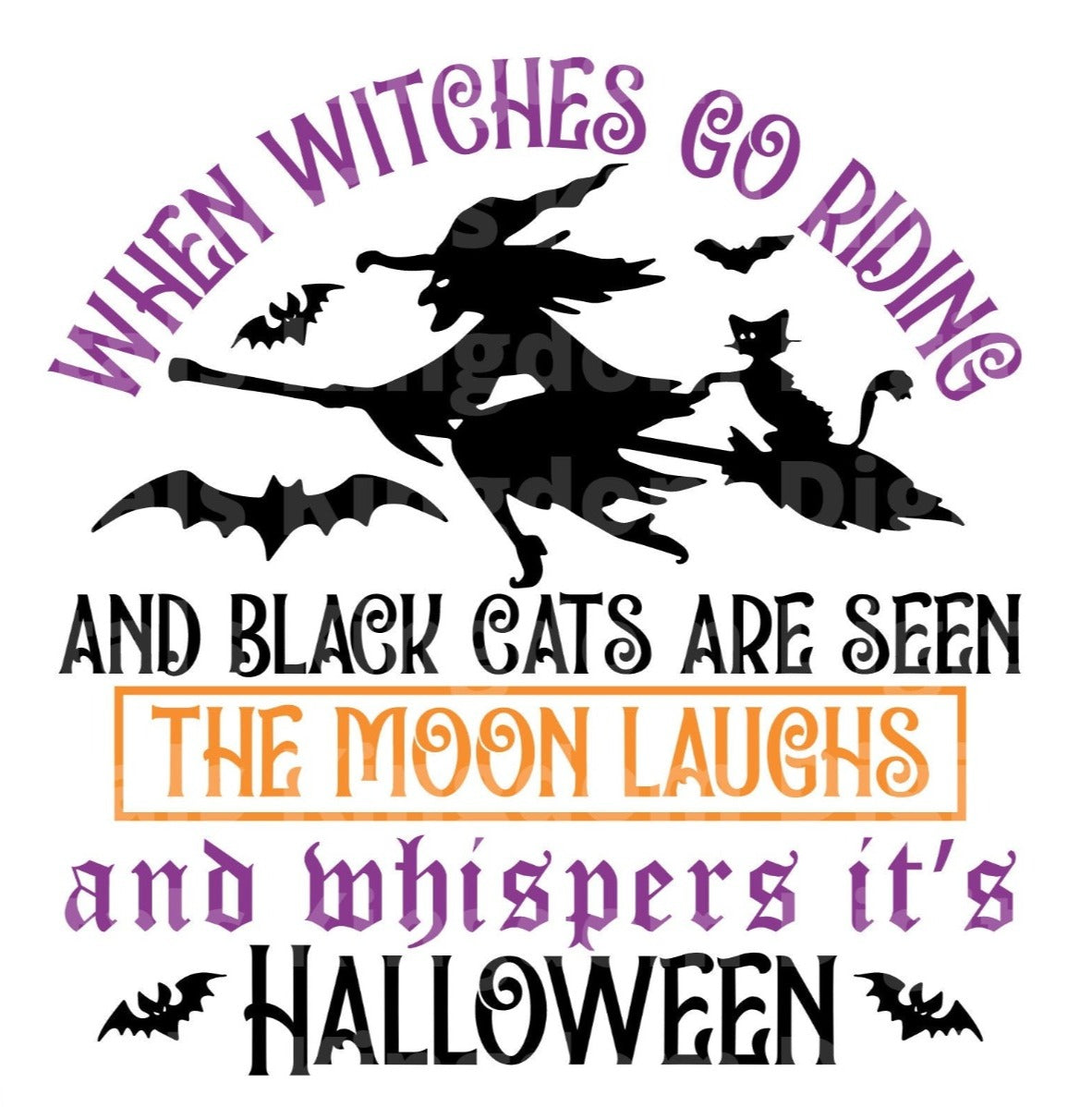 When witches go riding SVG Cut File