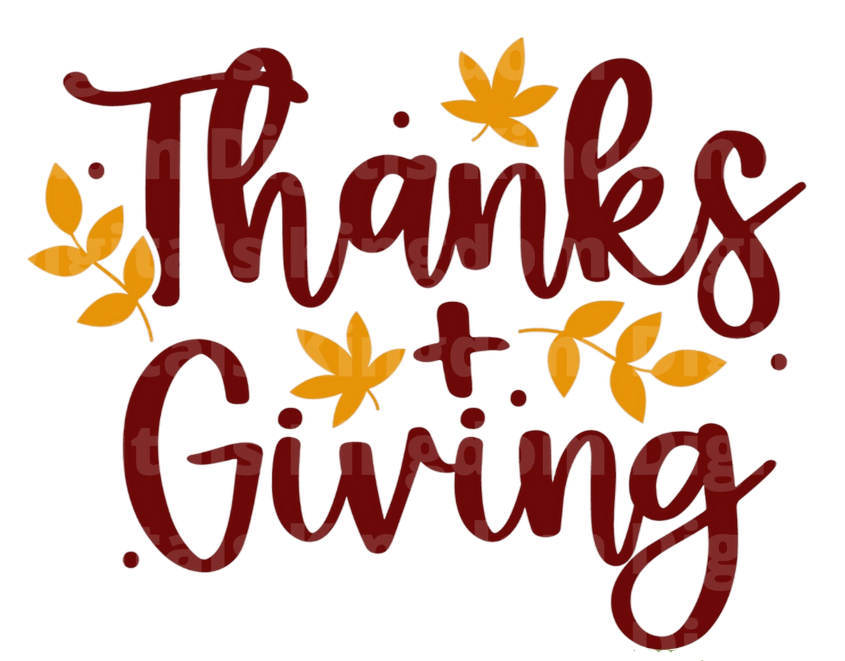 Thanks + Giving SVG Cut File