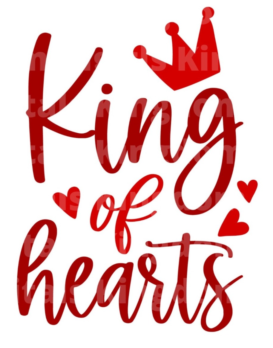 King of Hearts SVG Cut File