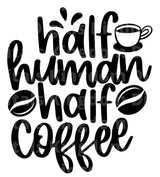 Half Human Half Coffee SVG Cut File