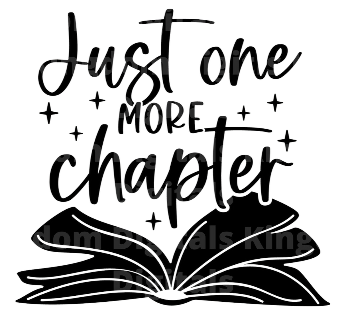 Just One More Chapter SVG Cut File