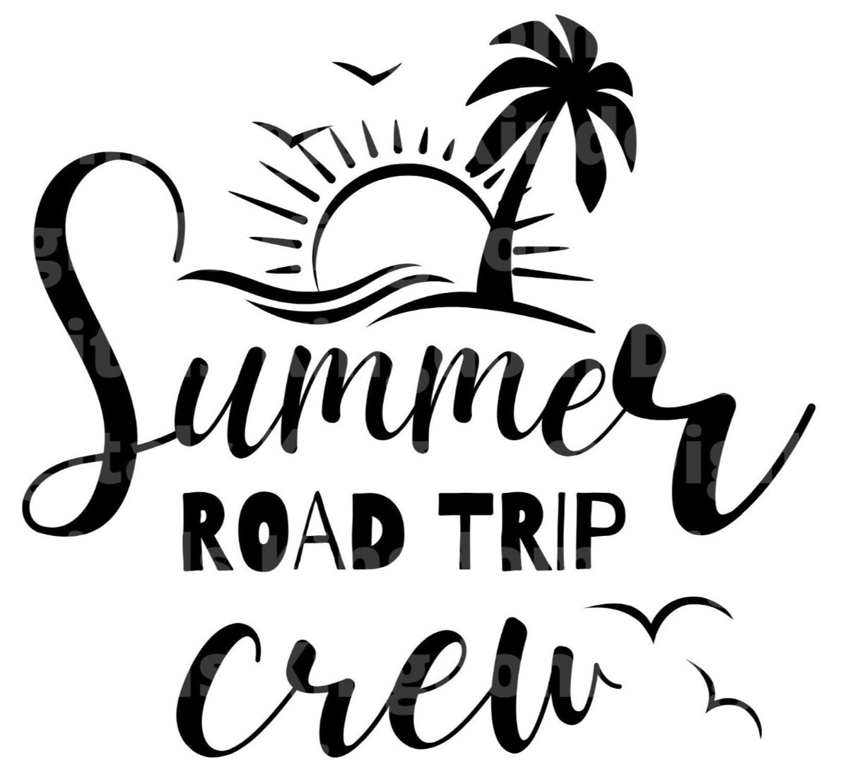 Summer Road Trip Crew SVG Cut File