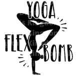 Yoga Flex Bomb SVG Cut File