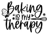 Baking is my Therapy SVG Cut File