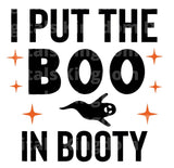 I put the boo in booty SVG Cut File