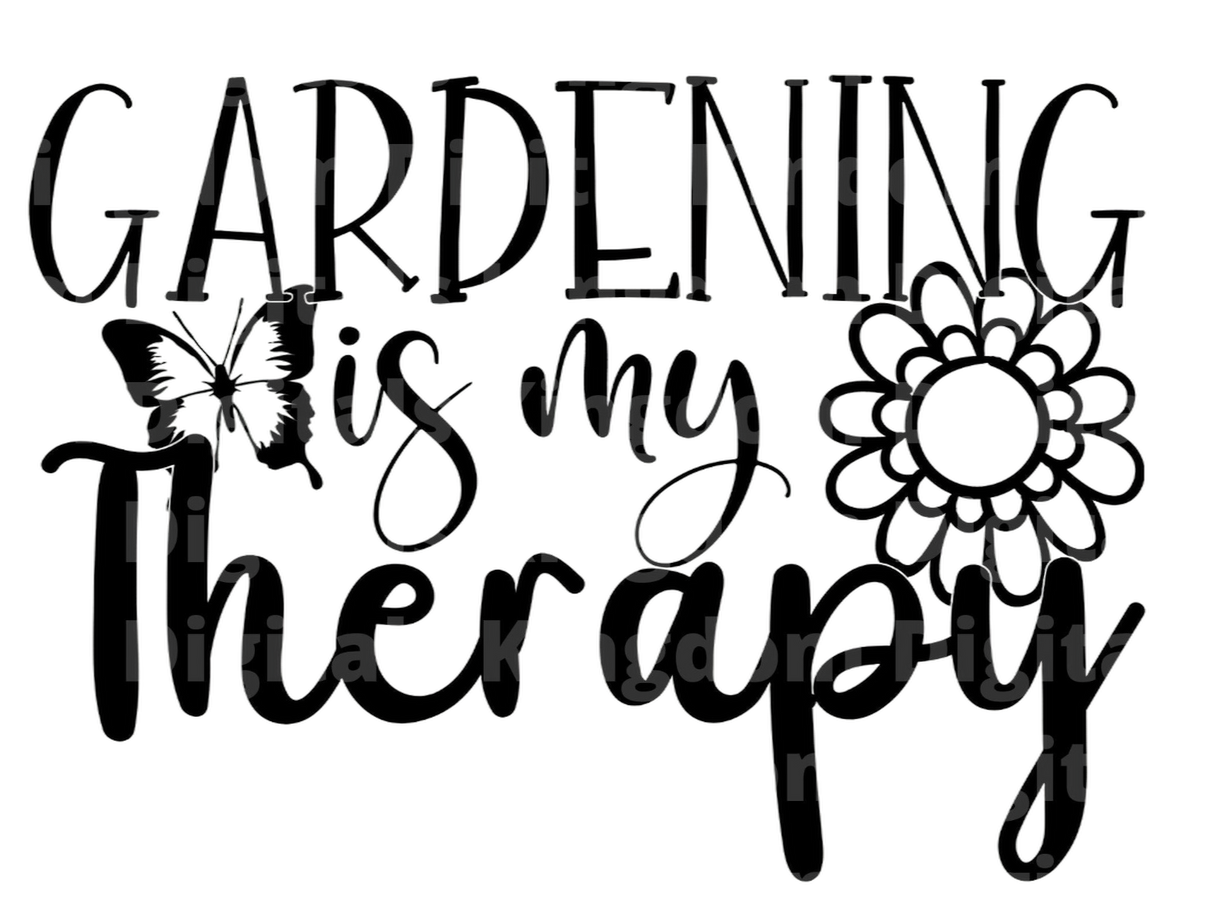 Gardening is my Therapy SVG Cut File