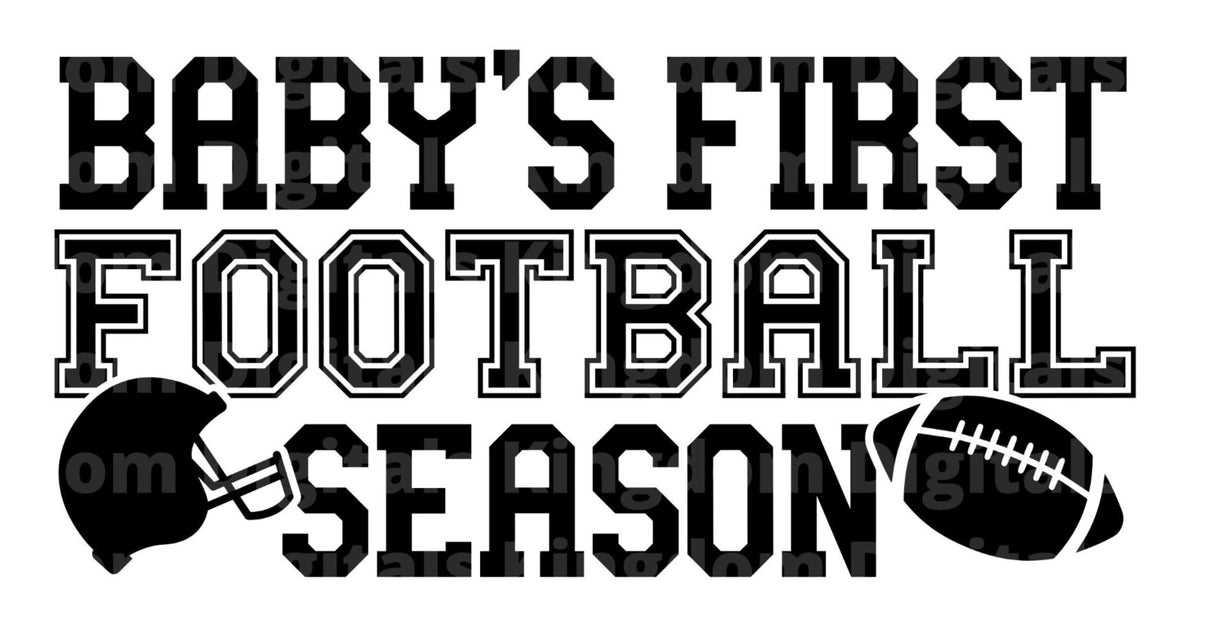Baby's First Football Season SVG Cut File