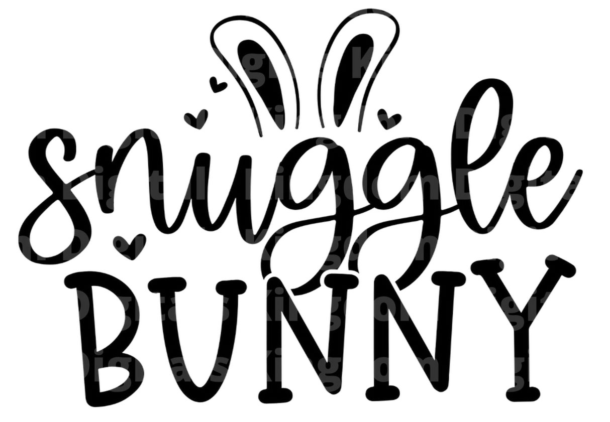 Snuggle Bunny SVG Cut File