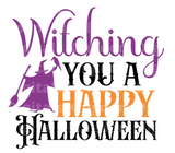 Witching you a happy Halloween SVG Cut File