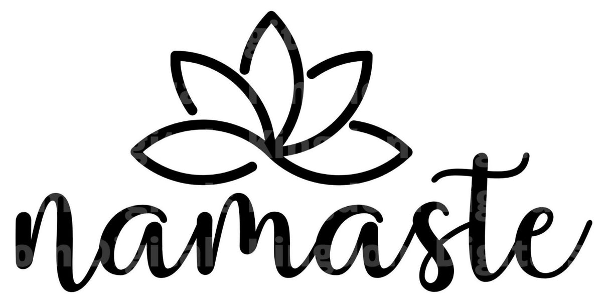 Namaste SVG Cut File