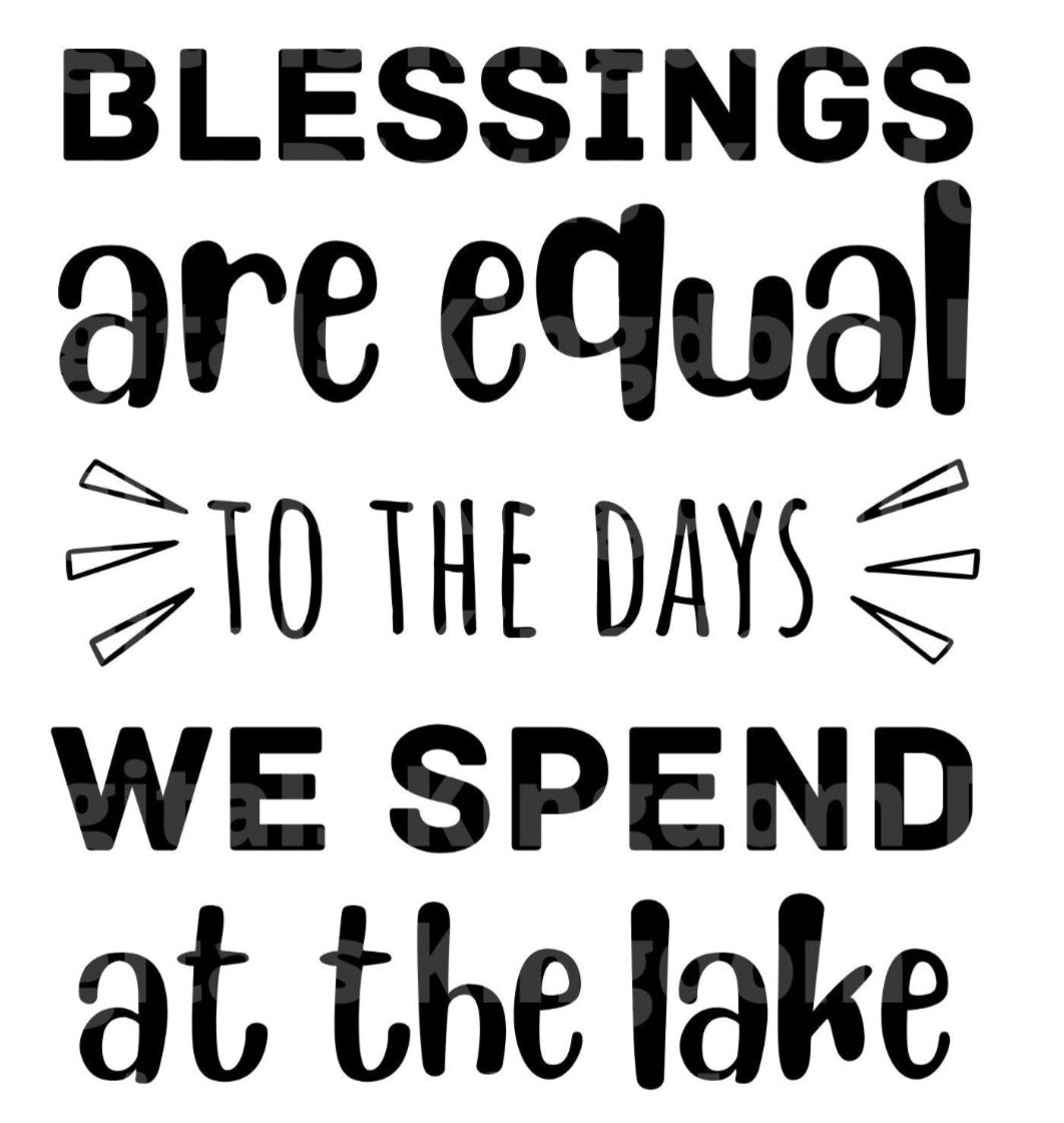 Blessings Are Equal To The Days SVG Cut File