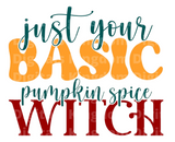 Just your basic pumpkin spice witch SVG Cut File