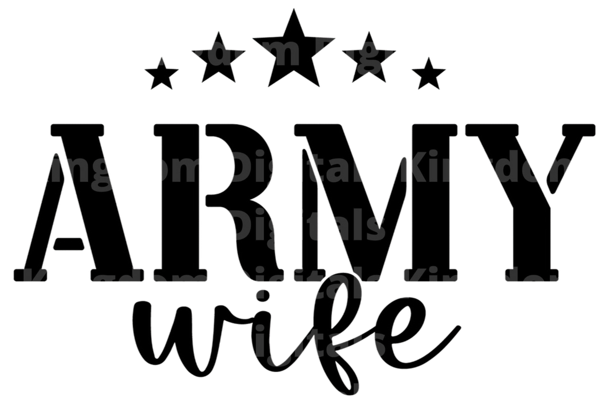 Army Wife SVG Cut File