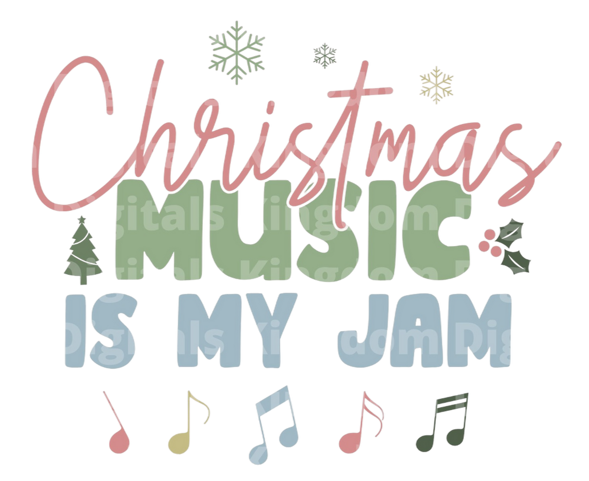 Christmas Music Is my Jam SVG Cut File