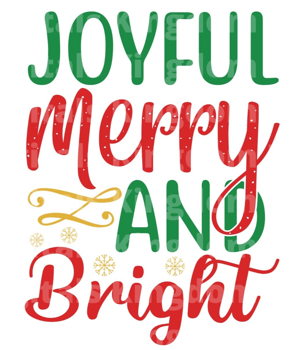 Joyful Merry and blessed SVG Cut File