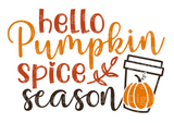 Happy Pumpkin Spice Season SVG Cut File