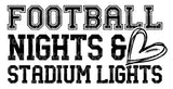 Football Nights &  Stadium Lights SVG Cut File