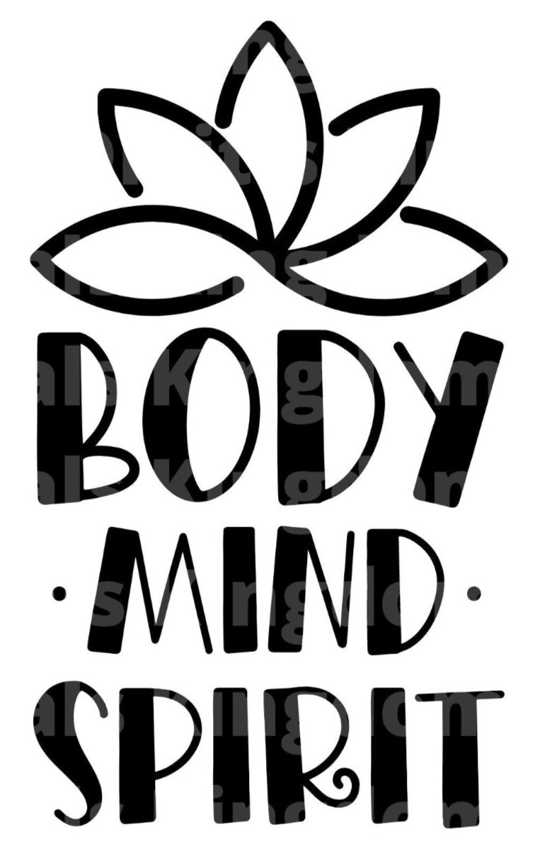 Body Mind Spirit SVG Cut File