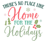 No place like home for the holidays SVG Cut File