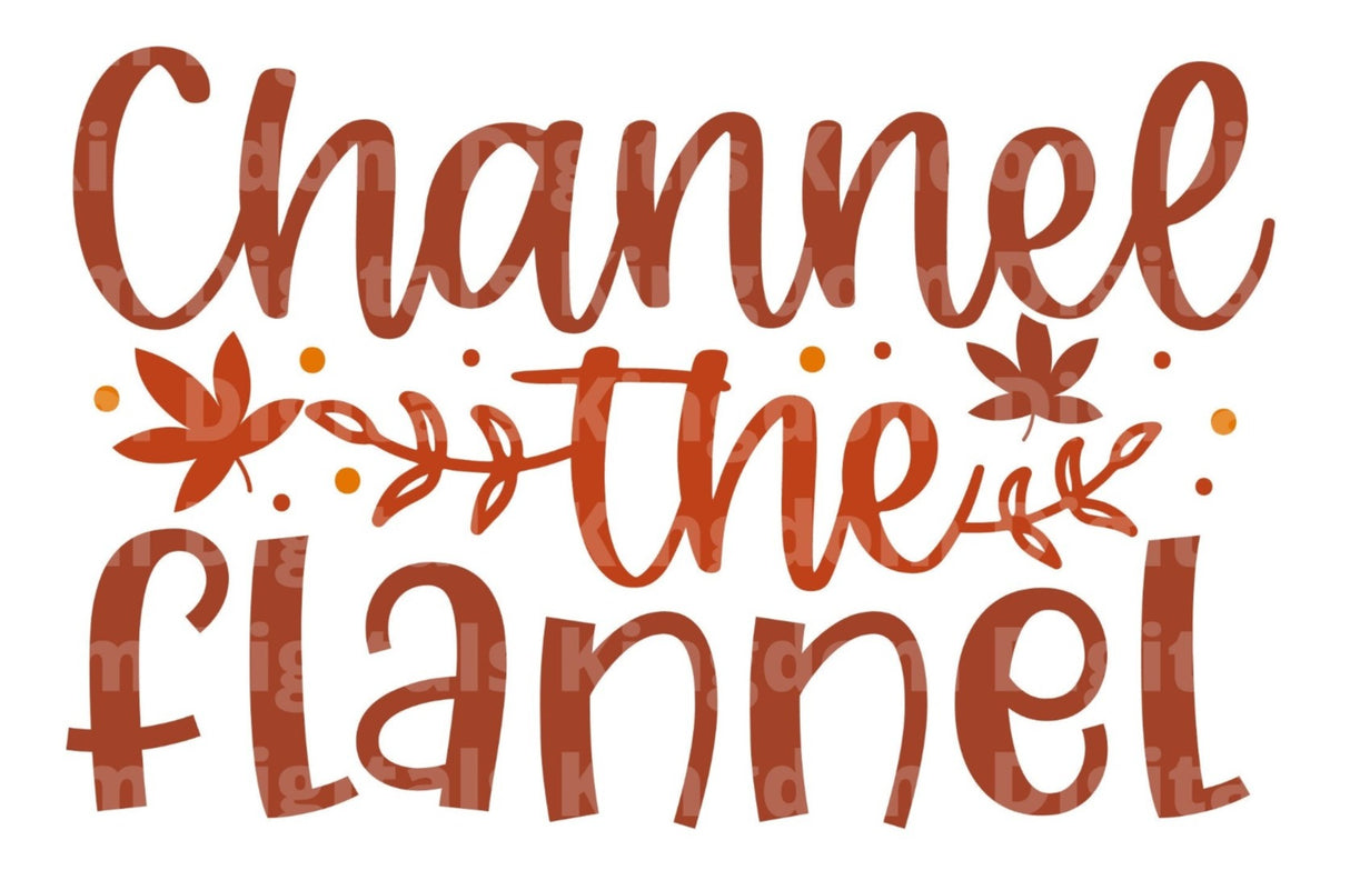 Channel the flannel SVG Cut File