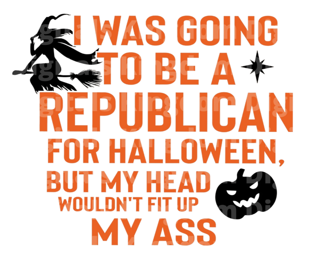 I was going to be a republican for halloween SVG Cut File