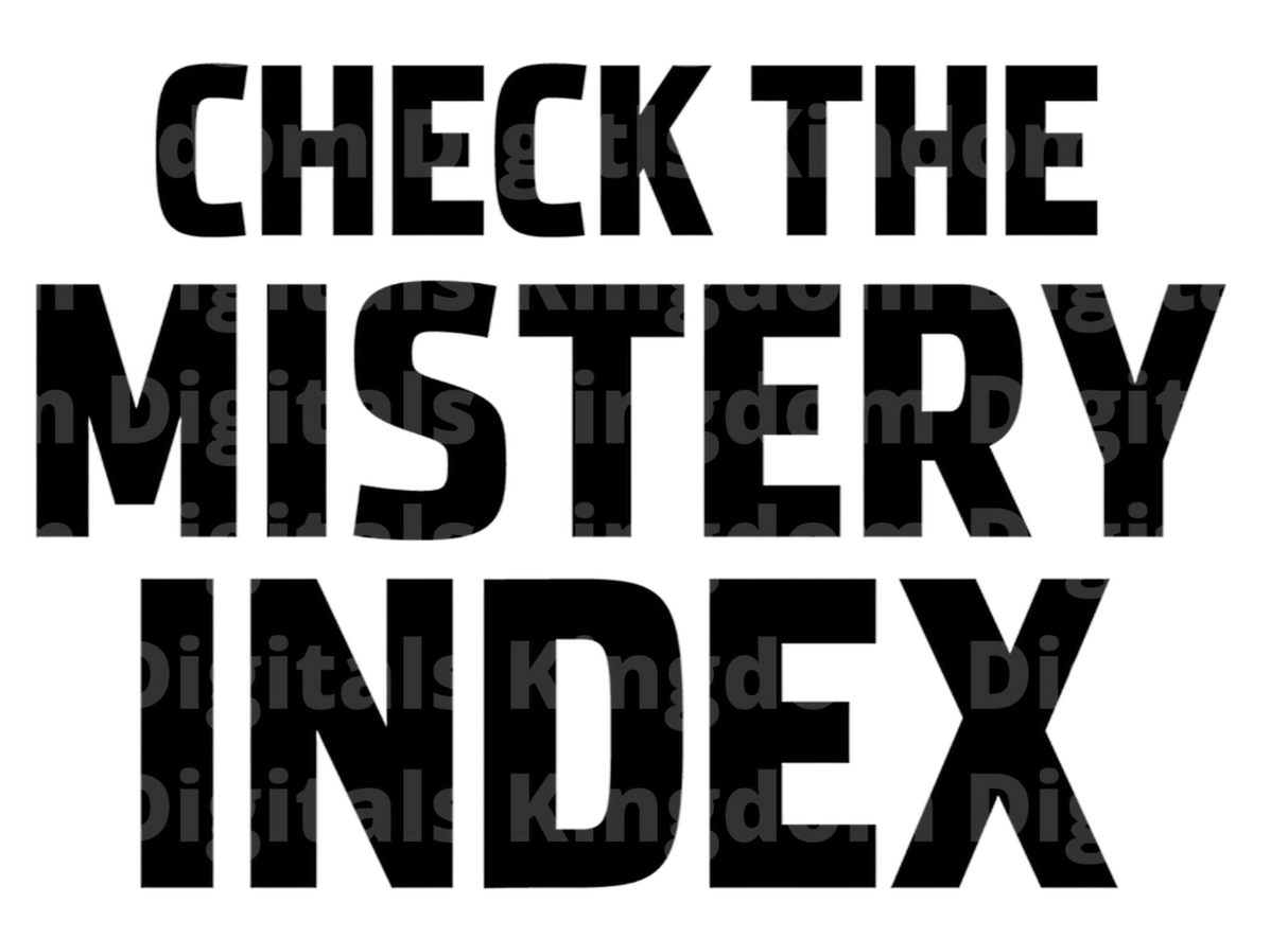 Check the Misery Index SVG Cut File