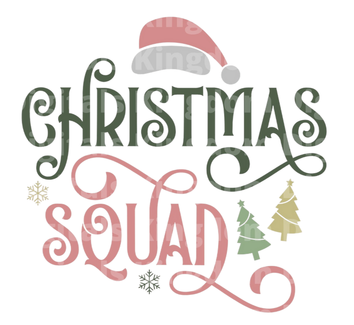 Christmas Squad SVG Cut File