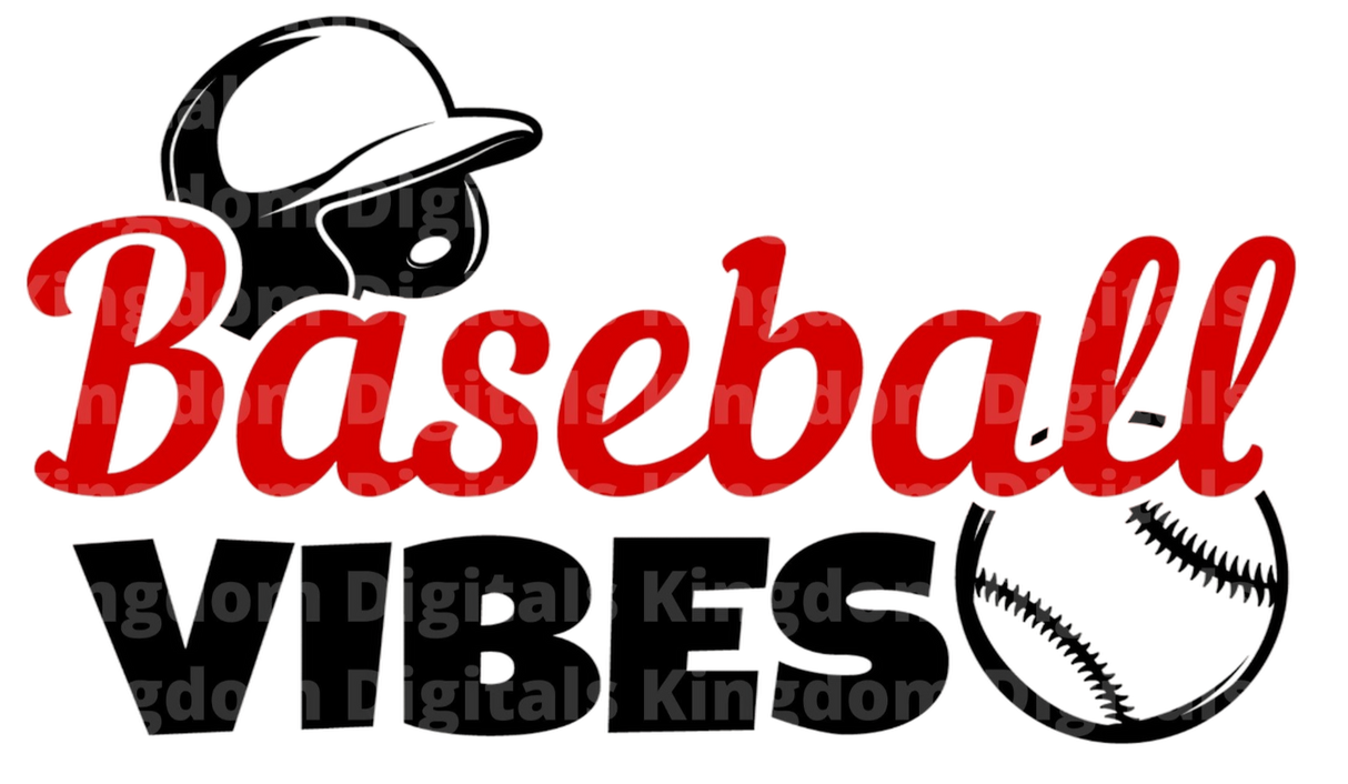 Baseball Vibes SVG Cut File