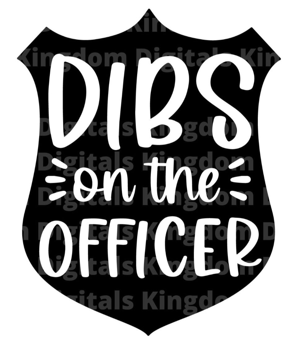 Dibs On The Officer SVG Cut File