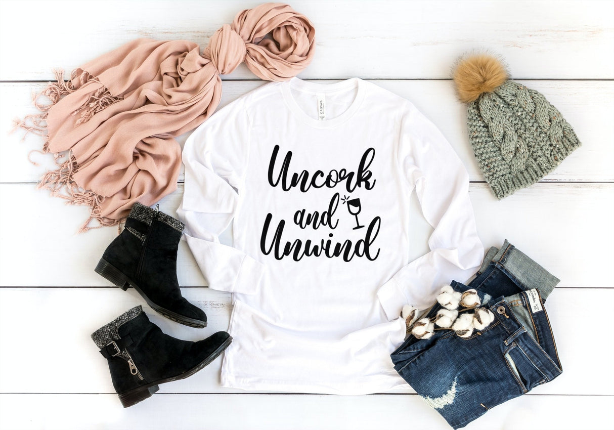 Uncork and Unwind SVG Cut File