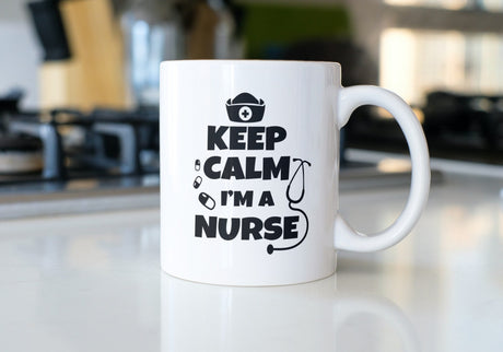 Keep Calm I'm a Nurse SVG Cut File