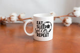 Eat Sleep Soccer Repeat SVG Cut File