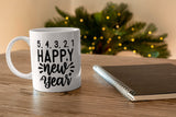 5 4 3 2 1 Happy New Year SVG Cut File