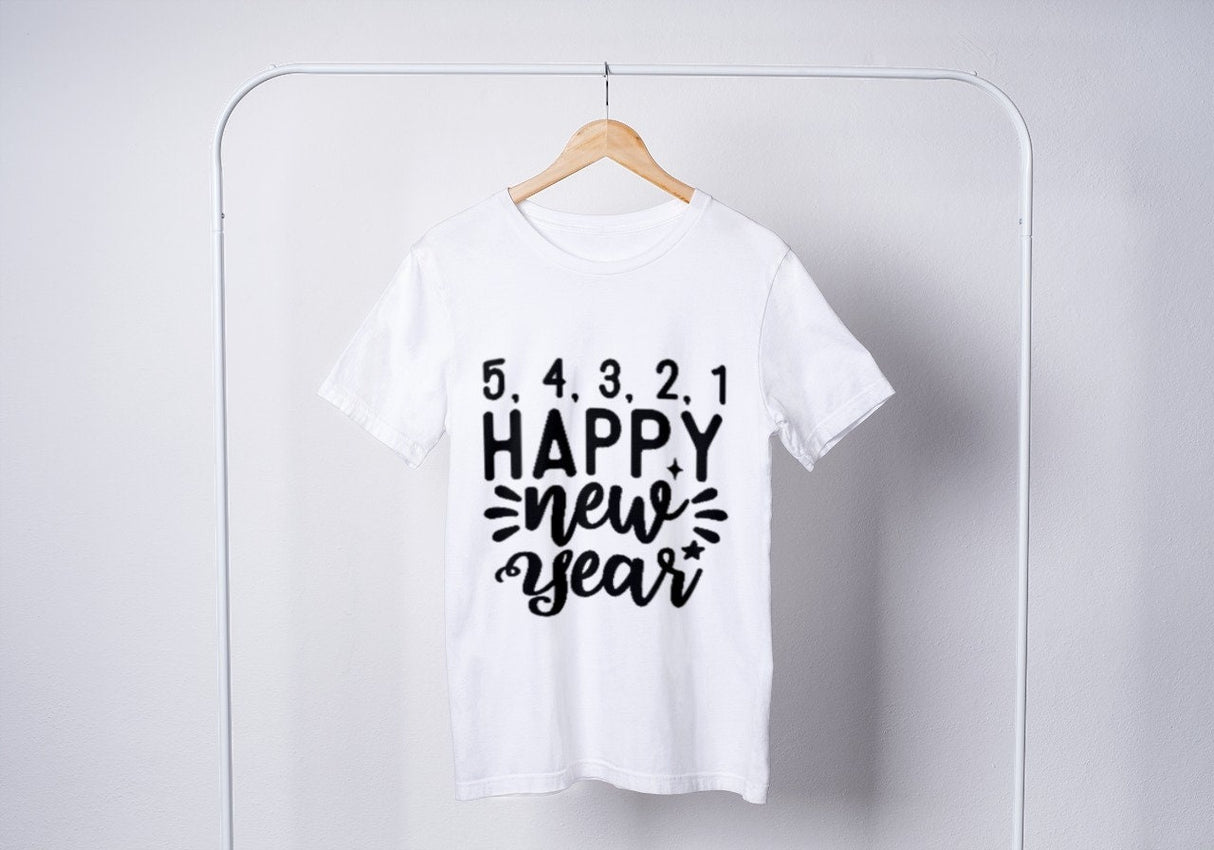 5 4 3 2 1 Happy New Year SVG Cut File