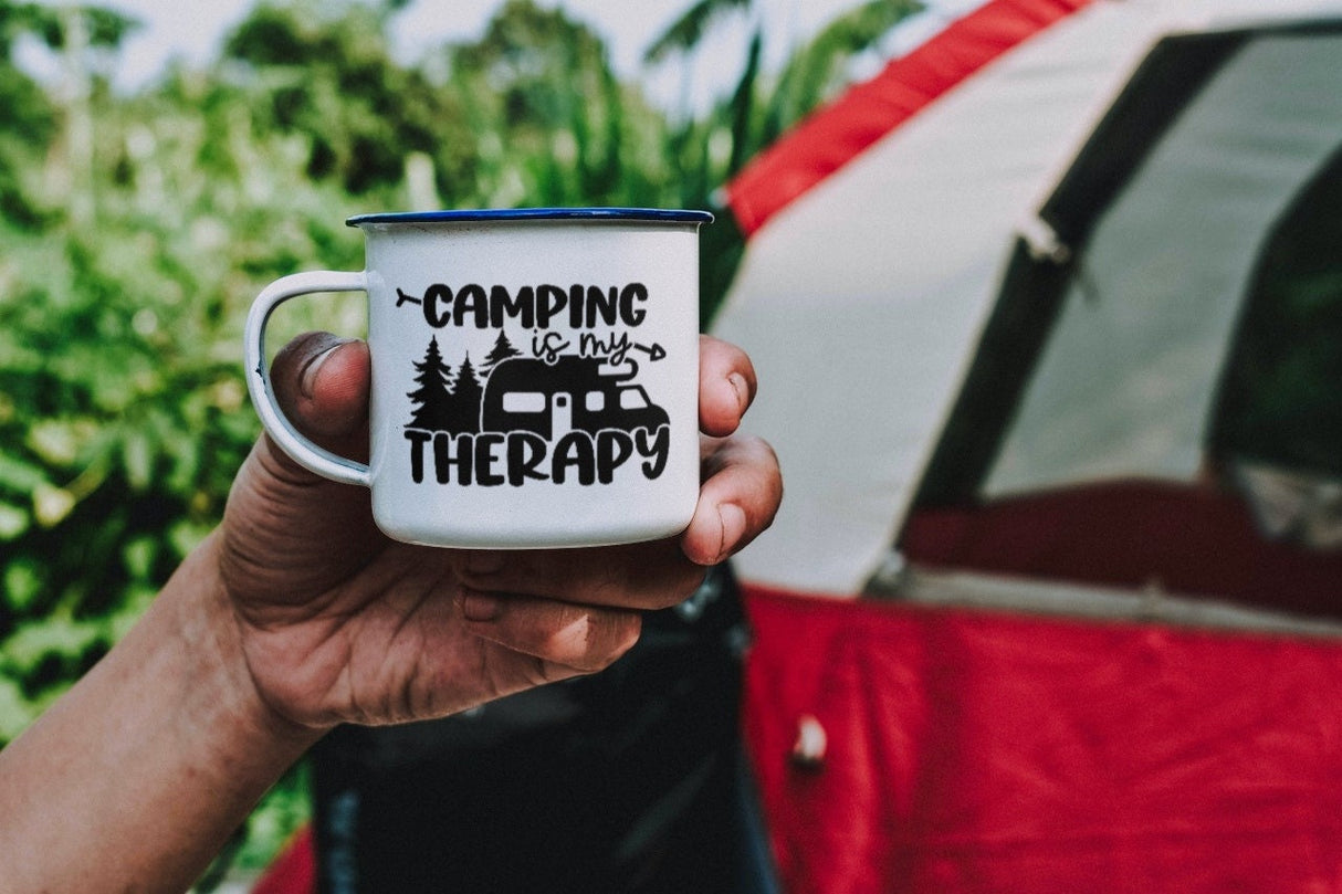 Camping is my Therapy SVG Cut File
