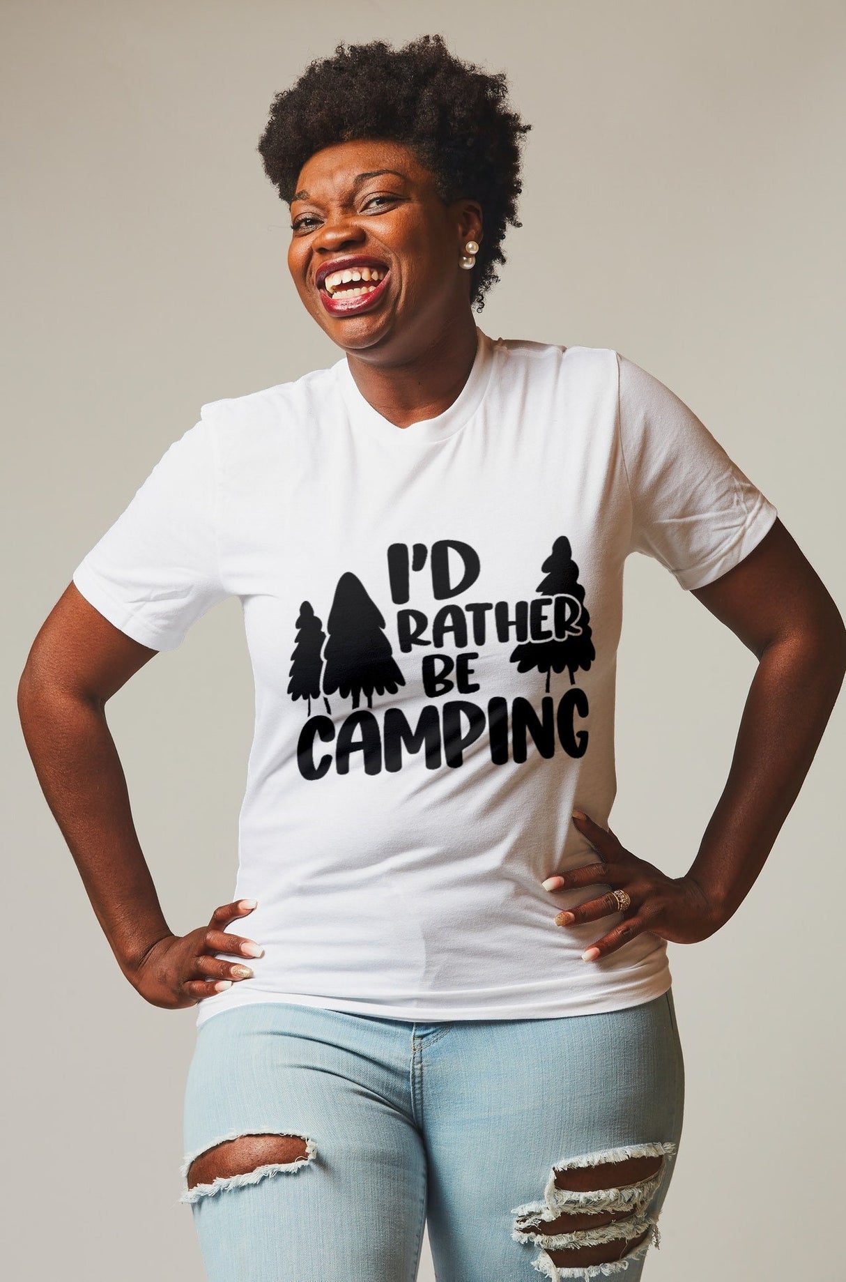 Id rather be camping SVG Cut File