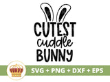 Cutest Cuddle Bunny SVG Cut File