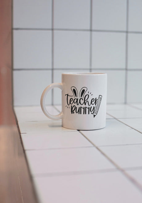 Teacher Bunny SVG Cut File